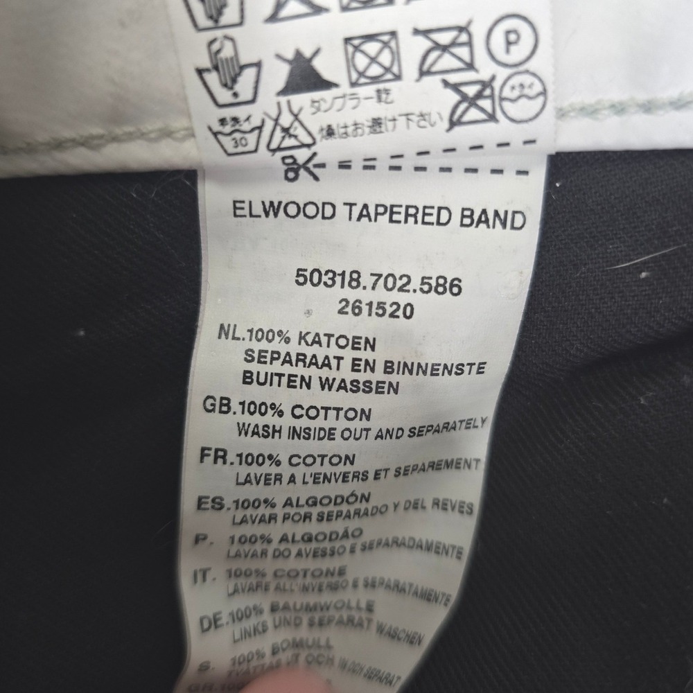 G-STAR RAW Elwood Tapered Band Jeans Men 32 3D Knee Tech Denim Graphic Waistband - Picture 8 of 11
